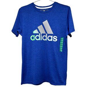 ADIDAS - Men's Logo T-shirt - blue - Size Youth‎ XL - NWT